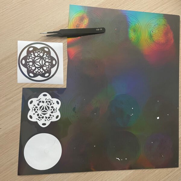 Sacred Mycelium Die-Cut Holographic Vinyl Decal